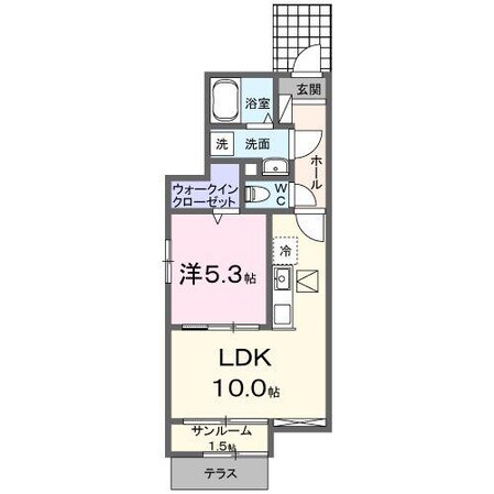 サンセールII　Ｂの物件間取画像